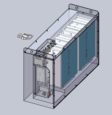 Батарея лития 51.2V грузоподъемника Линде электрическая 525Ah 1220mmx424mmx784mm